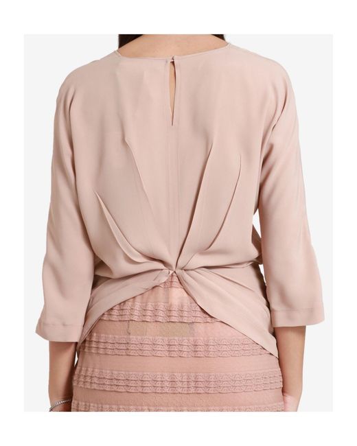 N°21 Pink Bow Ruffled Shirt