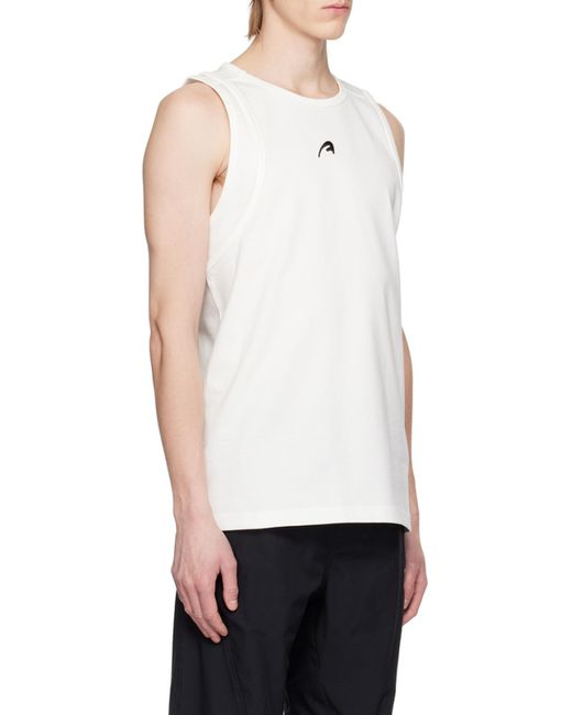 Adererror White A-Peec Logo Sleeveless Vest