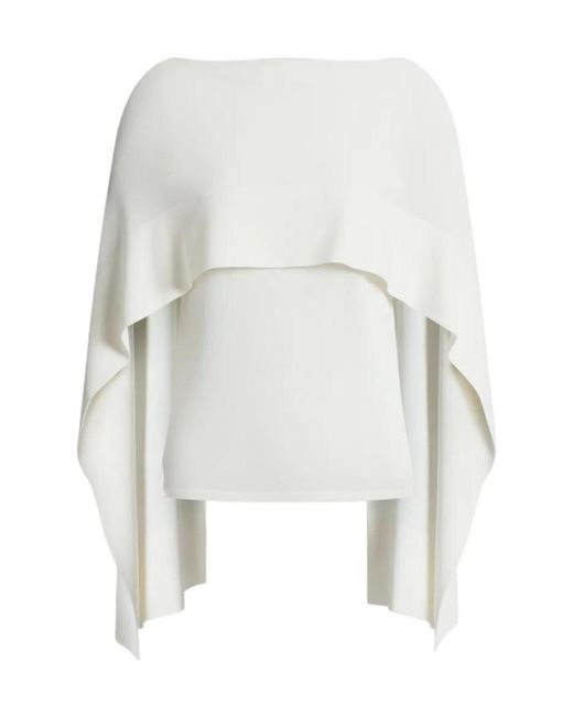 Alberta Ferretti White Turtleneck Cover-Up