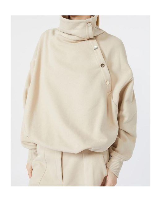 Sportmax Natural Long-Sleeve Sweatshirt