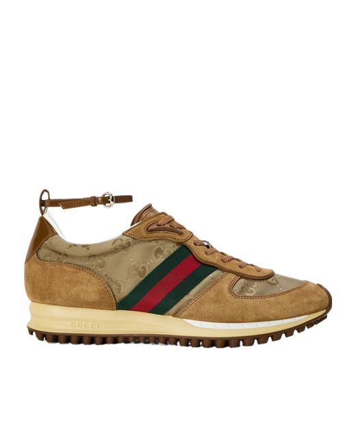 Gucci Brown Logo Sneakers