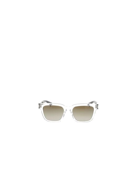 Saint Laurent White Eyewear Sl 790 Rectangular Sunglasses