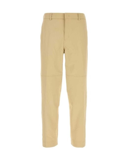 Herno Natural Casual Trousers With Belt Loops for men