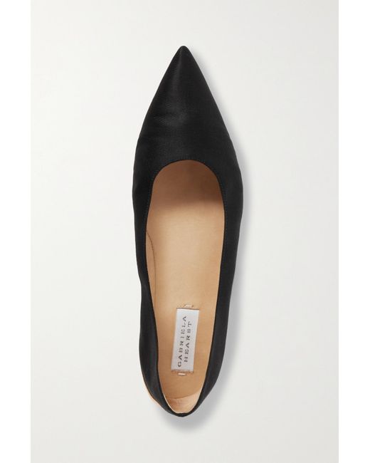 Gabriela Hearst Black Pointed Ballet Shoes