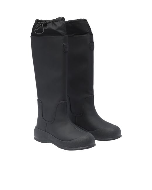 Bally Black Drawstring Boots
