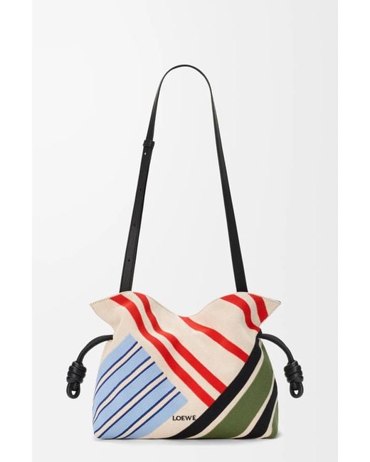 Loewe Red Medium Flamenco Clutch Bag
