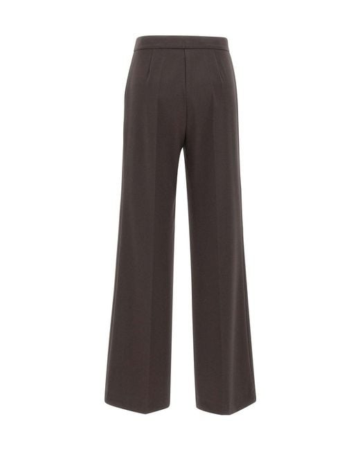 Kaos Gray Pleated Palazzo Pants