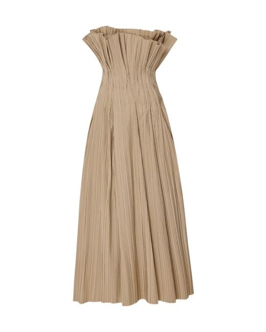 The Row Natural Strapless Dress