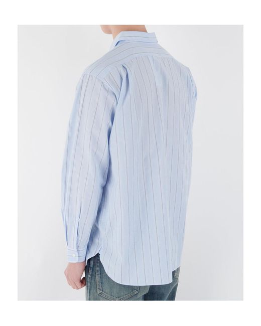 Nanamica White Striped Shirt for men