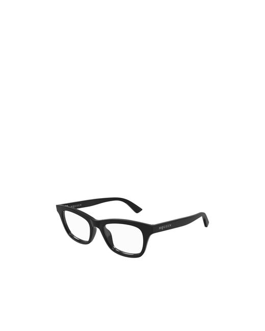 McQueen White Eyewear Square Frame Glasses
