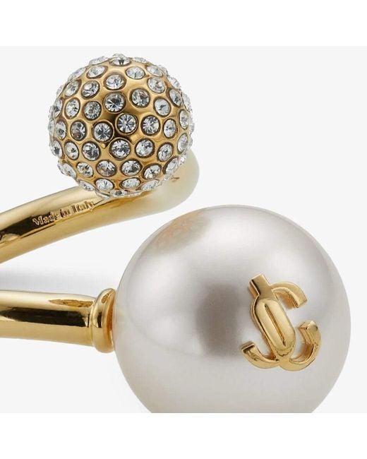 Jimmy Choo Metallic Auri Ring