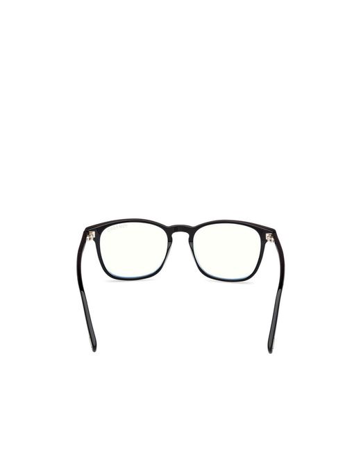Tom Ford White Eyewear Square Frame Glasses for men