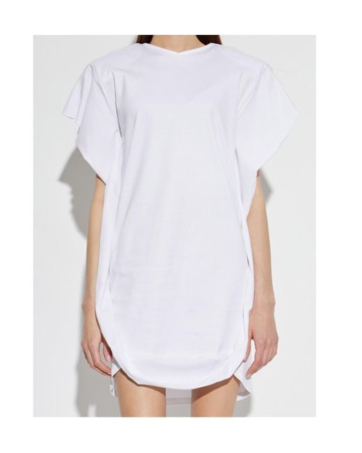 IRO White Aslan Ruffled Mini Dress