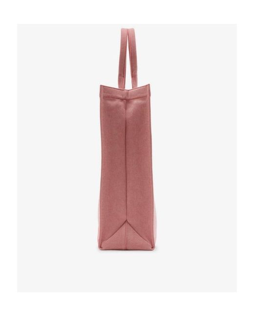 Burberry Red Medium Ekd Canvas Tote Bag for men