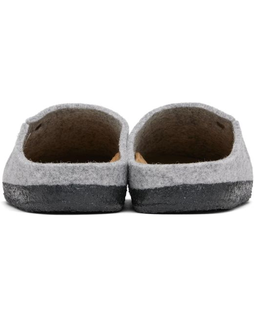 Birkenstock White Zermatt Slip-On Slippers