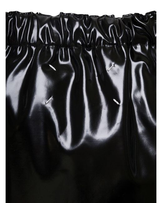 Maison Margiela Black Midirock Front Slit Skirt