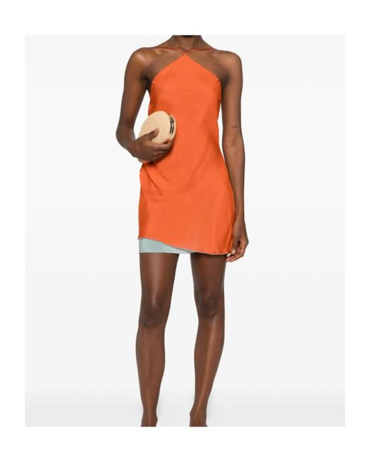 Sir Orange Strappy Dress