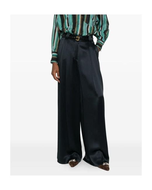 Blazé Milano Blue Satin Pants