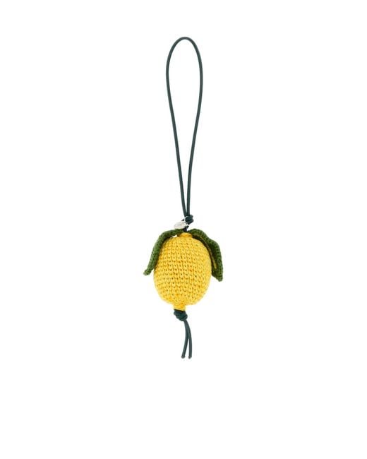 J.W. Anderson Metallic Jw Anderson Crochet Lemon Charm for men