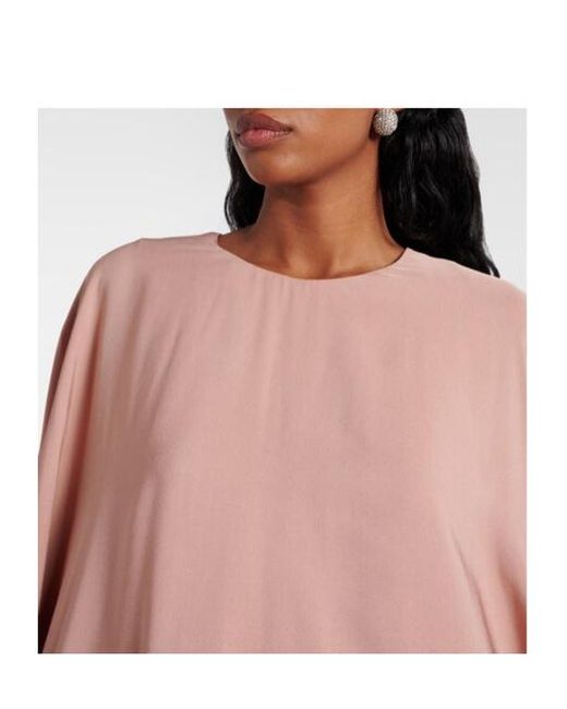 Stella McCartney Pink Caped Maxi Dress