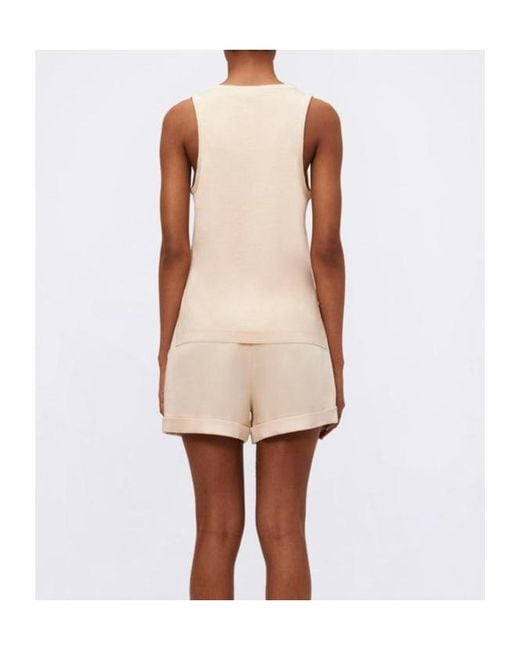 Jonathan Simkhai Natural Faro Panelled Tank Top