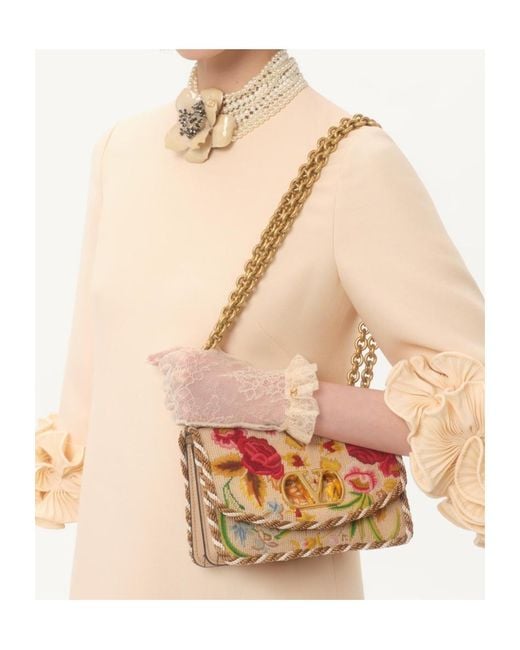 Valentino Pink Crepe Couture Floral Detailed Mini Dress