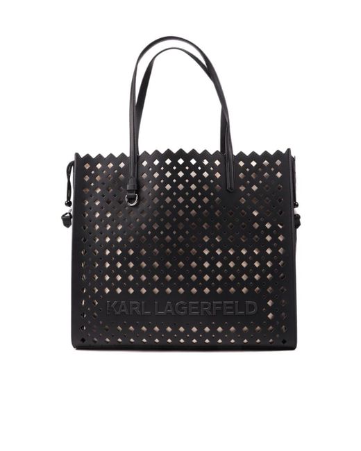 Karl Lagerfeld Black Logo Shoulder Bag