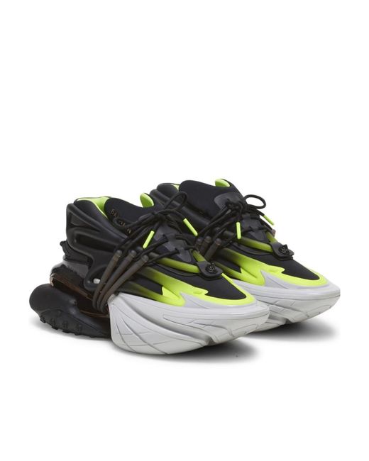 Balmain Multicolor Unicorn Logo Low-Cut Skate Shoes for men