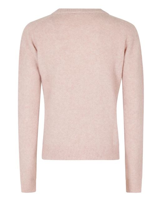 Roberto Collina Pink Crew-Neck Sweater