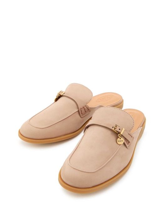 Tod's Brown Slip-On Sandals