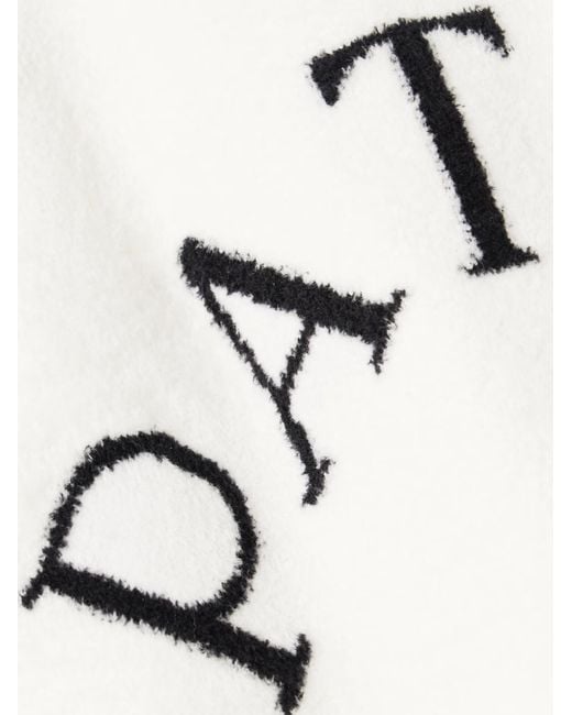 Patou White Logo Detail Sweater