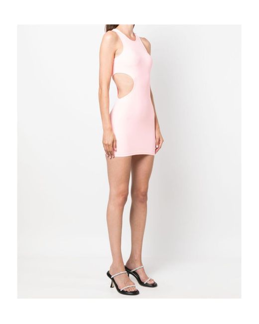 Reina Olga Pink Ruffled Dress