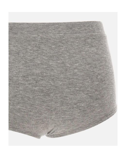 Entire studios Gray Limone Ribbed Booty Shorts