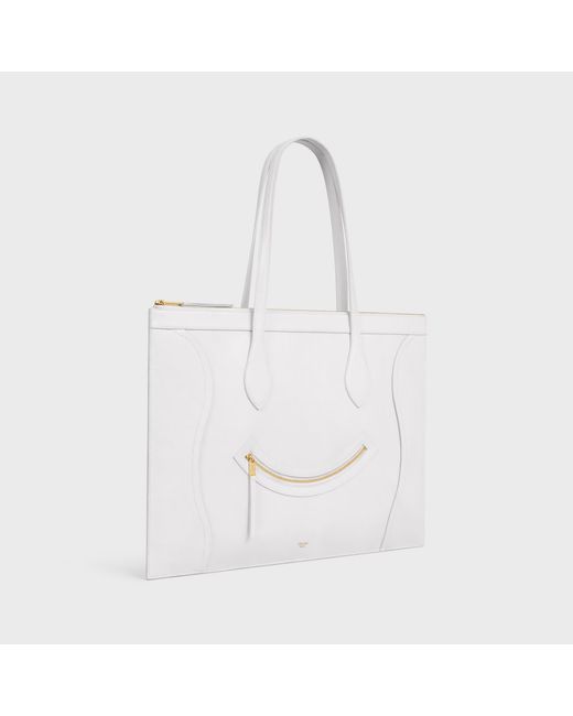 Céline White Flat Luggage