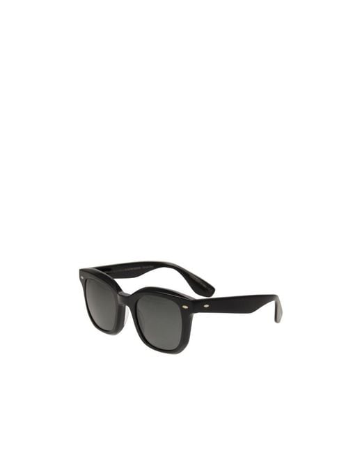 Brunello Cucinelli Black Round-Frame Sunglasses for men