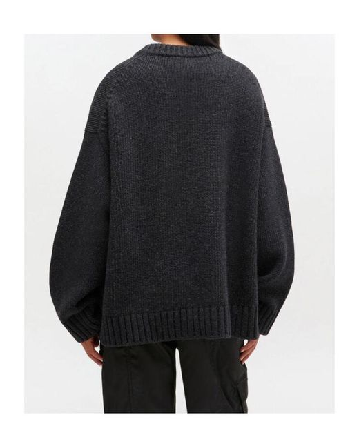 Ganni Blue Dark Wool Mix Jumper