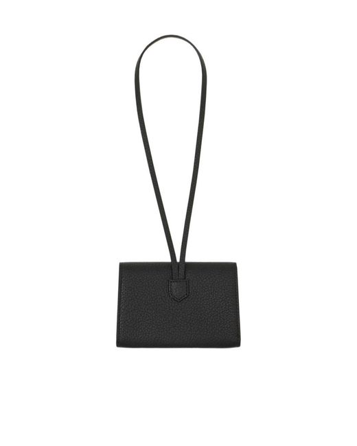 Ferragamo White Ferragamo Charm Card Holder