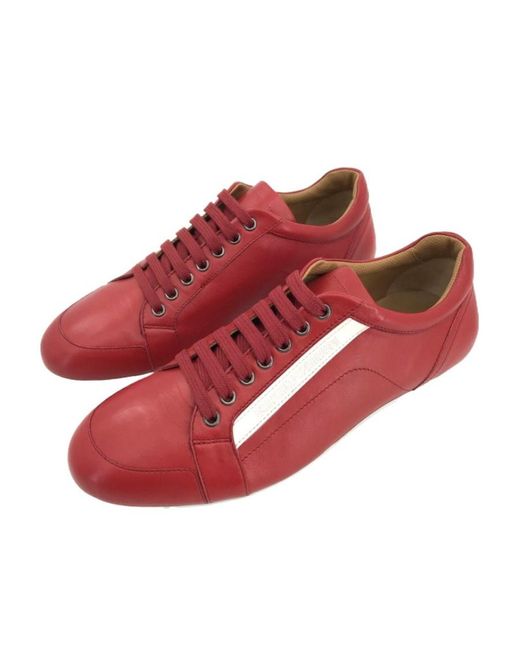 Emporio Armani Red Logo Casual Sneakers for men