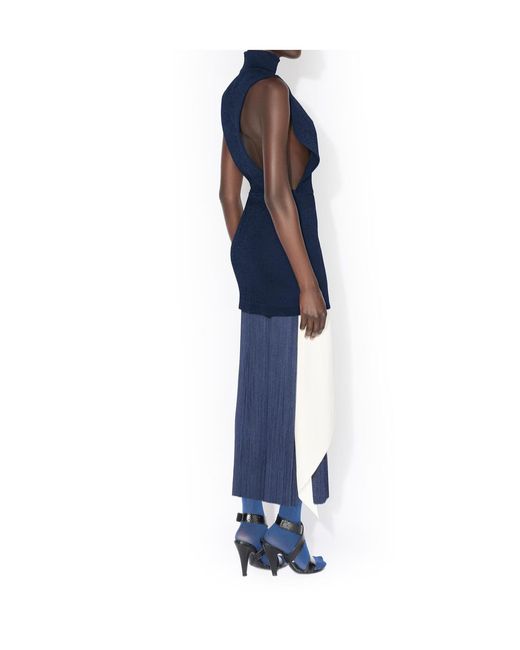 Alaïa White Poplin Pointed Skirt