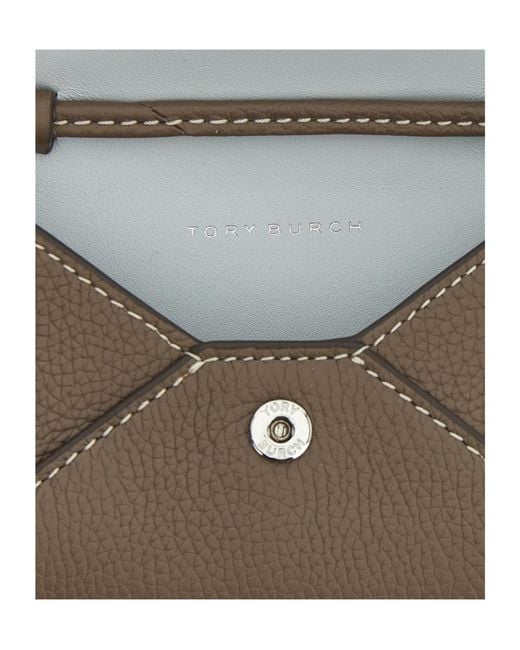 Tory Burch White Lanyard Strapped Card Holder