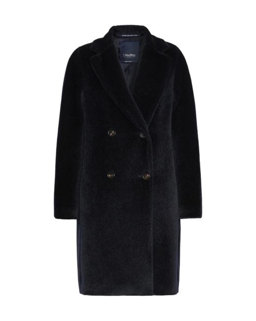 Max Mara Black Collared Coat