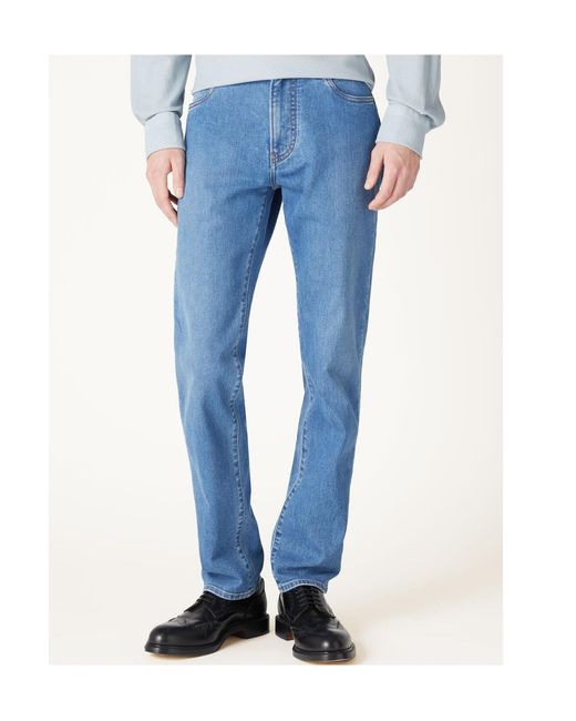 Loro Piana Blue Quarona Regular-Fit Jeans for men