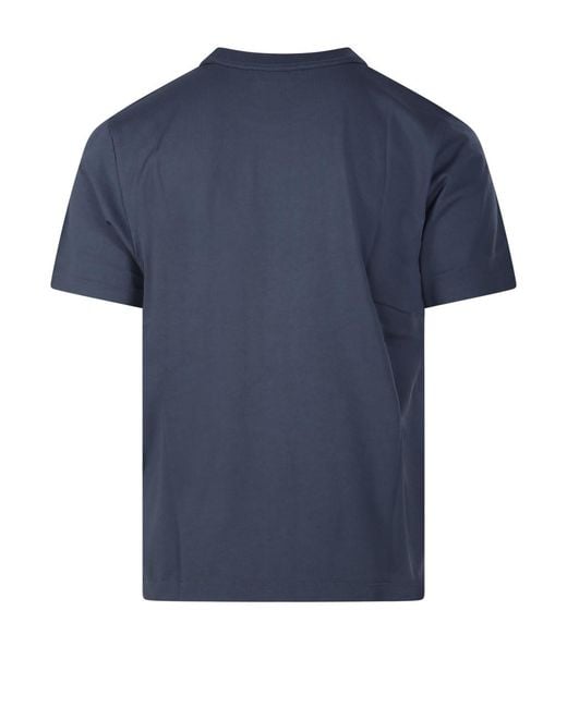 Off-White c/o Virgil Abloh Blue Short-Sleeved T-Shirt for men