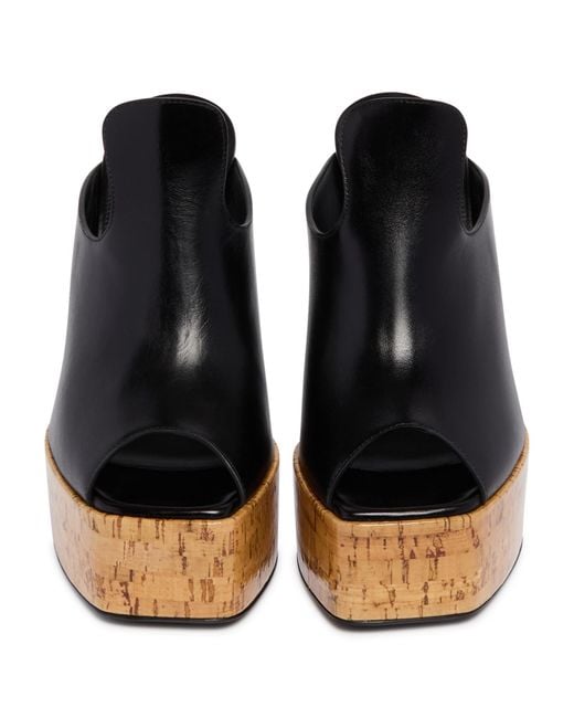 The Attico Black The Square Open Toe Heeled Sandals
