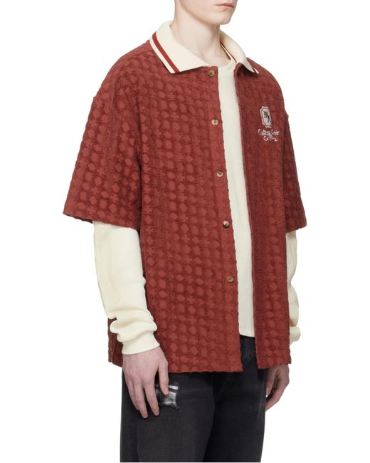 Amiri Logo Embroidered Button-Up Shirt for men
