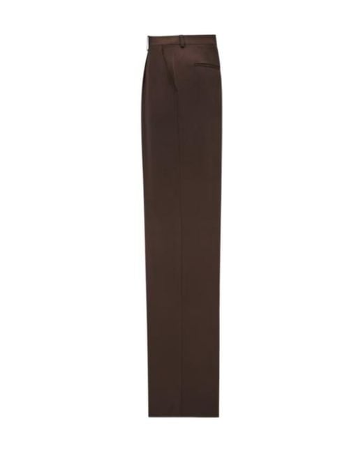 Saint Laurent Brown Regular & Straight Leg Pants