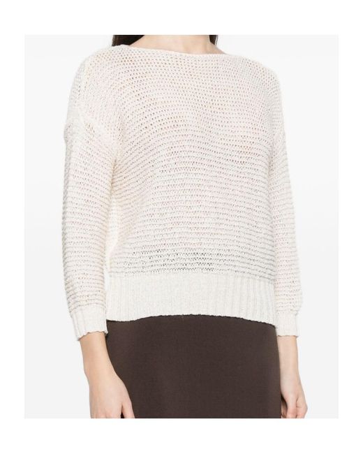Baserange White Long-Sleeved Knitwear