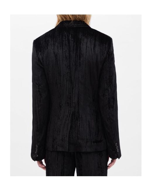 Ann Demeulemeester Black Lucius Velvet Jacket for men