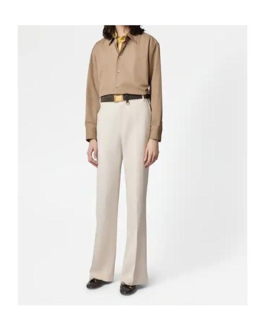 Tod's Natural Long-Sleeve Buttoned Shirt