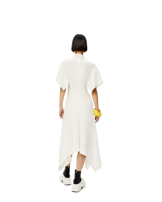 Loewe White Silk Dress